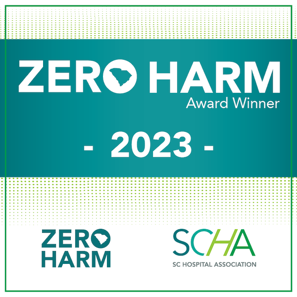 Zero Hero Award 2023, Aiken Regional Medical Center, SC.