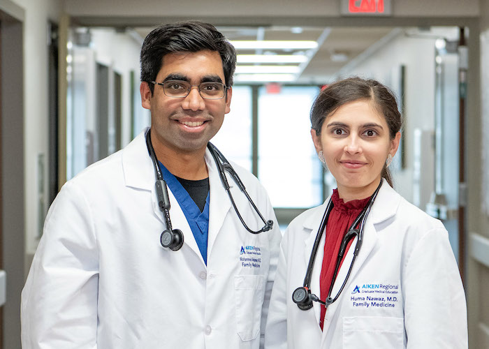 Residents Mohammed Almamun and Huma Nawaz
