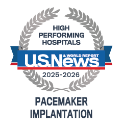 US News & World Report high performing pacemaker emblem