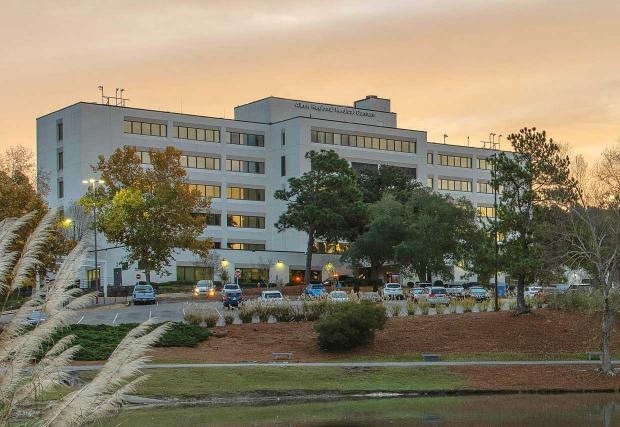 Exterior shot of the hospital