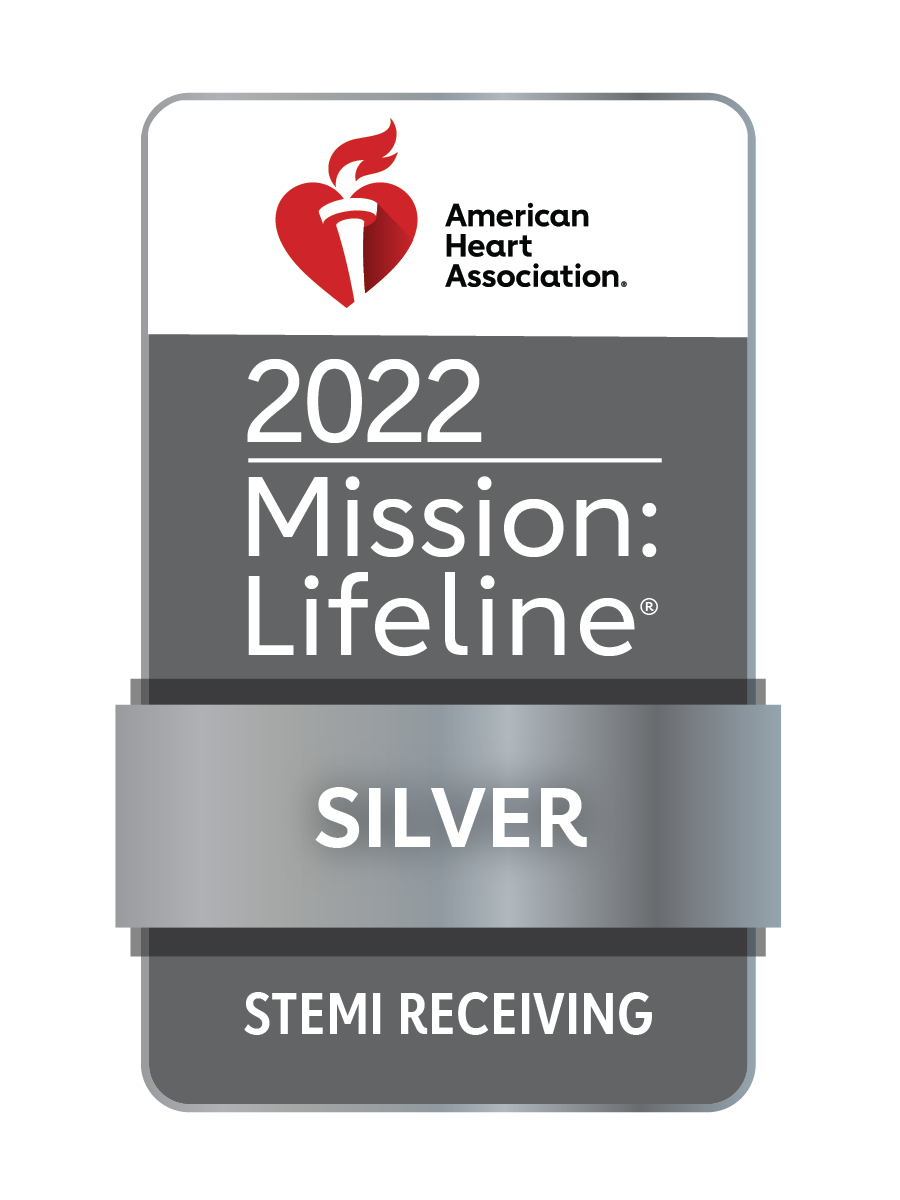 American Heart Association 2022 Mission: Lifeline Silver Plus STEMI Receiving