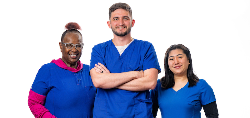 Three nurses at Aiken Regional Medical Centers