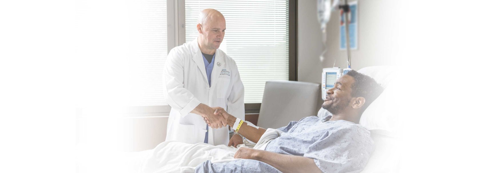Doctor and Patient shaking hands