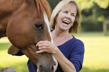 I Had the Best Hospital Experience! Pamela O'Neil and horse, Seth